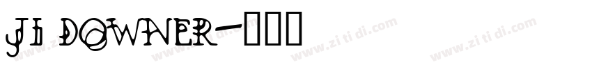 JI Downer字体转换